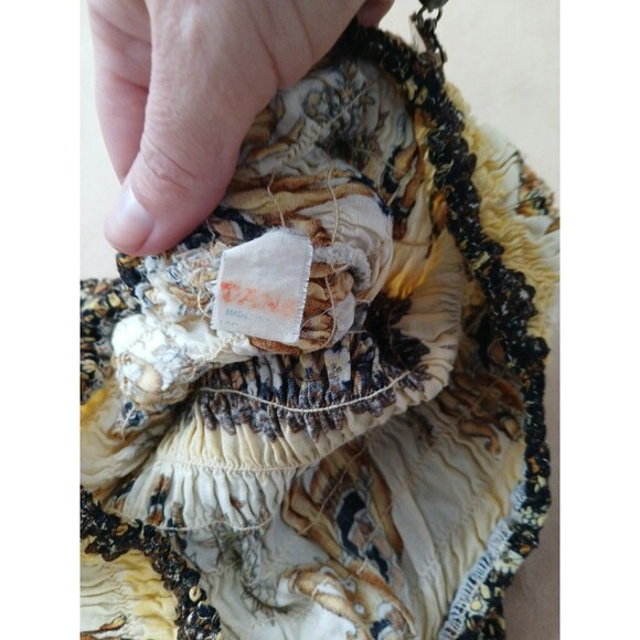 Elephant Boho Hippie Knee Length Dress Small Smocked Halter Top Festival Beach - Picture 5 of 6